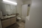 Guest bath with tub shower combo